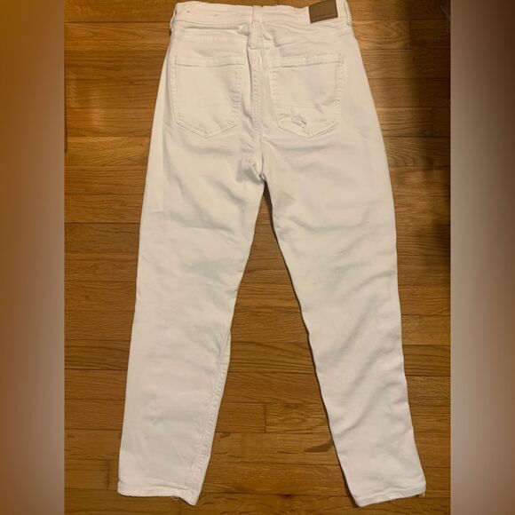 American Eagle Size 4 Outfitters White Stretch Jeans - Picture 2 of 5